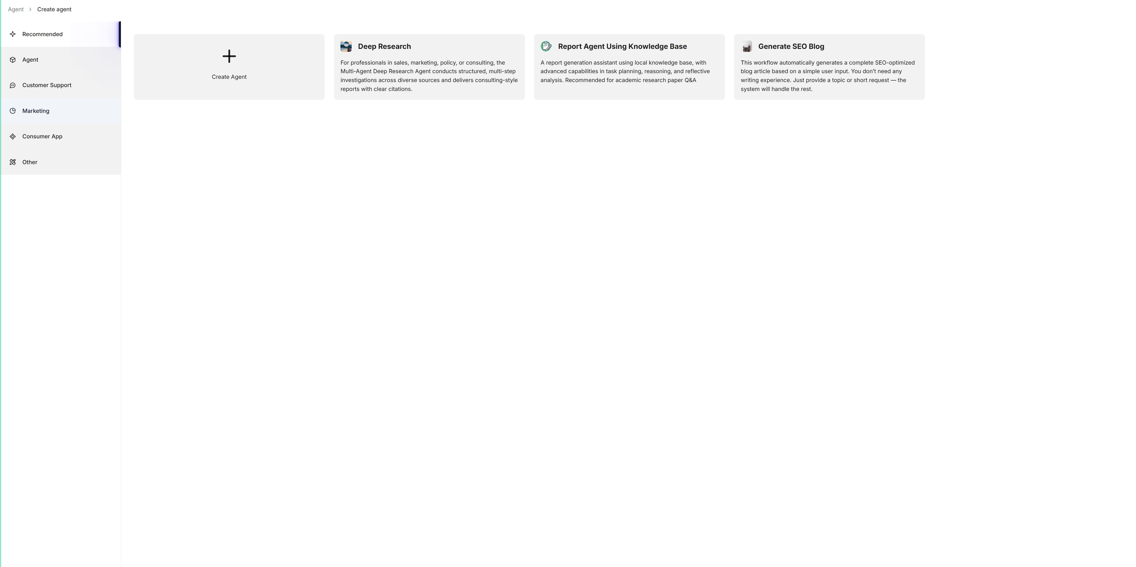 agent templates