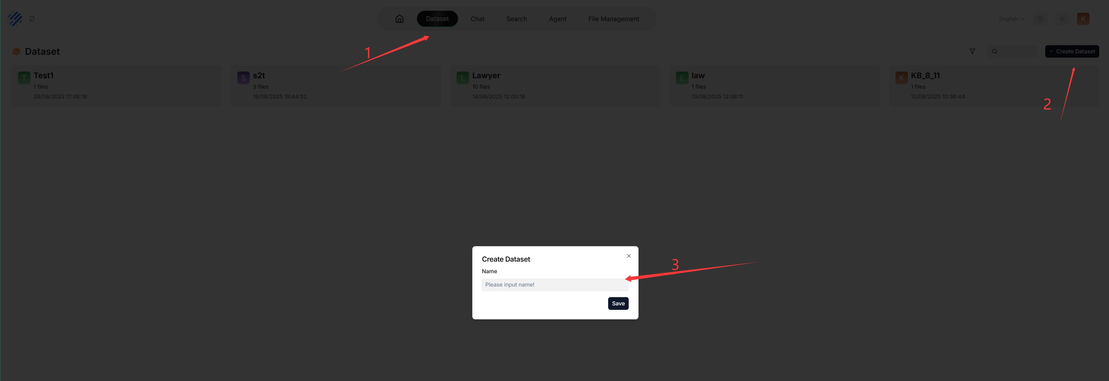 create dataset